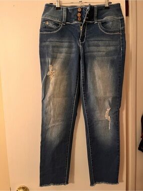 YMIJeans Classic Distressed Blue Women's Jeans